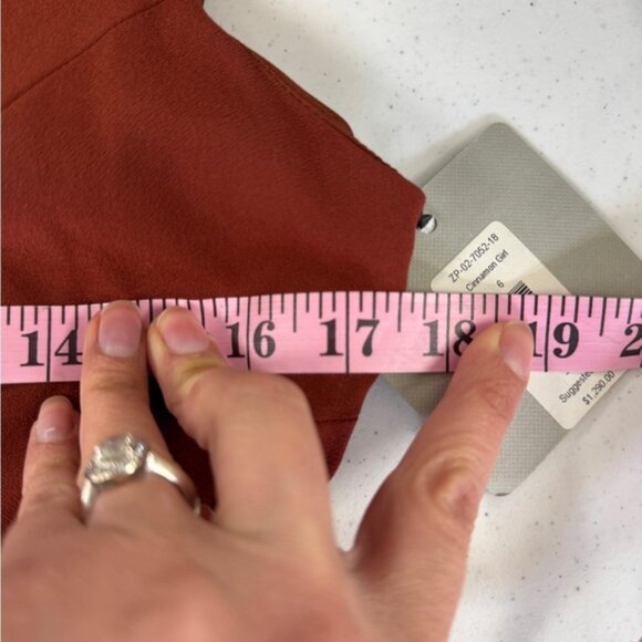 Zac Posen Terracotta Orange Sleeveless Mermaid Gown Dress New with $1,290 tags - Picture 13 of 15